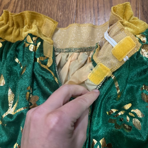 SHREK Princess Fiona Green Gold Holiday 2 Piece Skirt and Ear Set Women Size XS - Picture 4 of 5